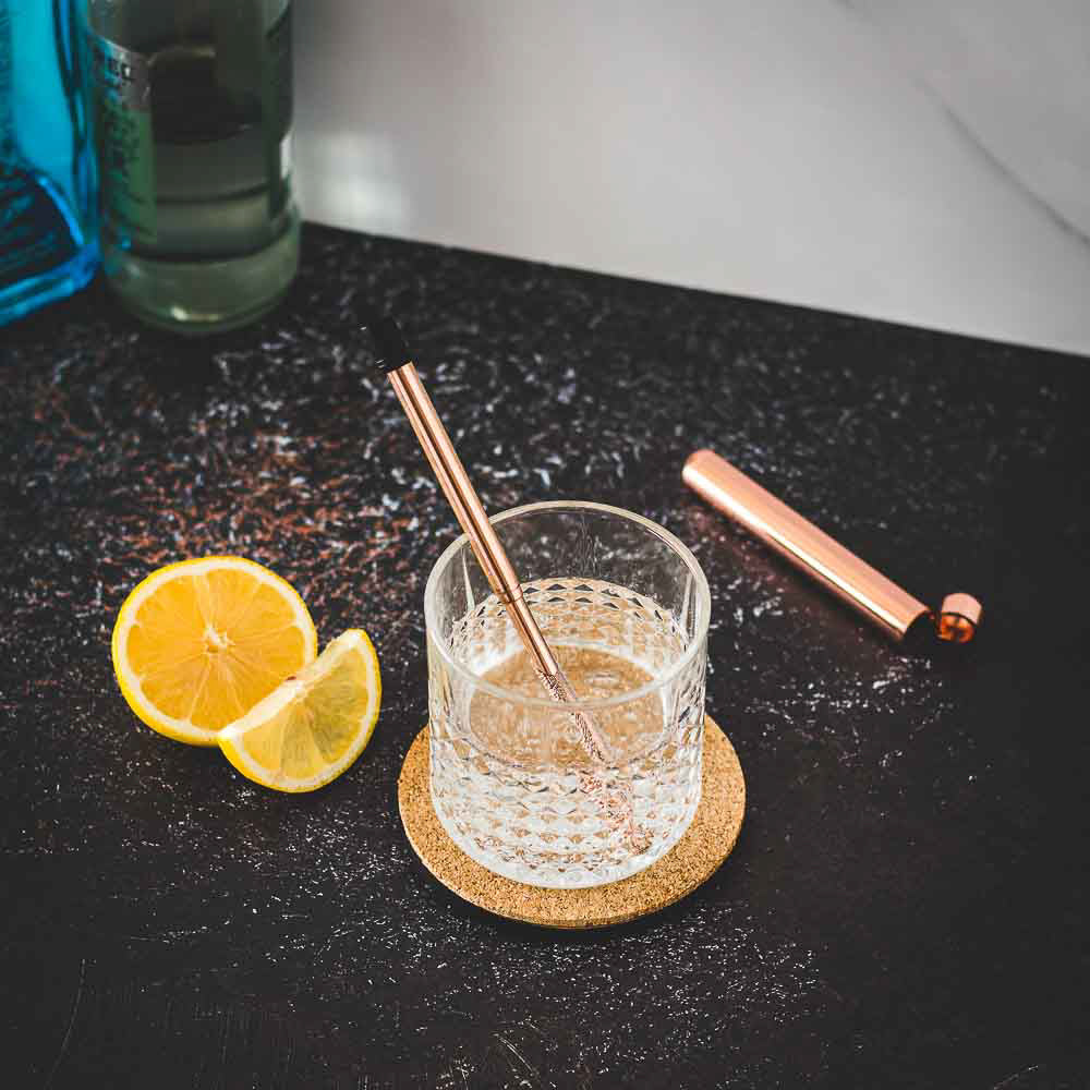 Rose Gold - Palha Reutilizável Lund Luxe