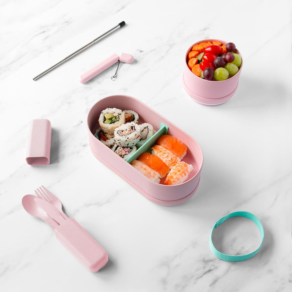 Marmita Bento Box em Bambu