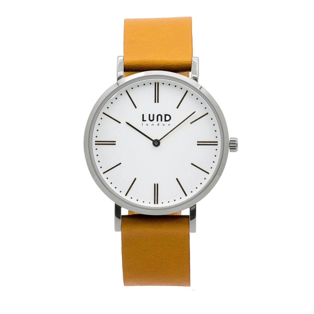 Relógio de Pulso Pele Crú, Caixa Silver 39mm