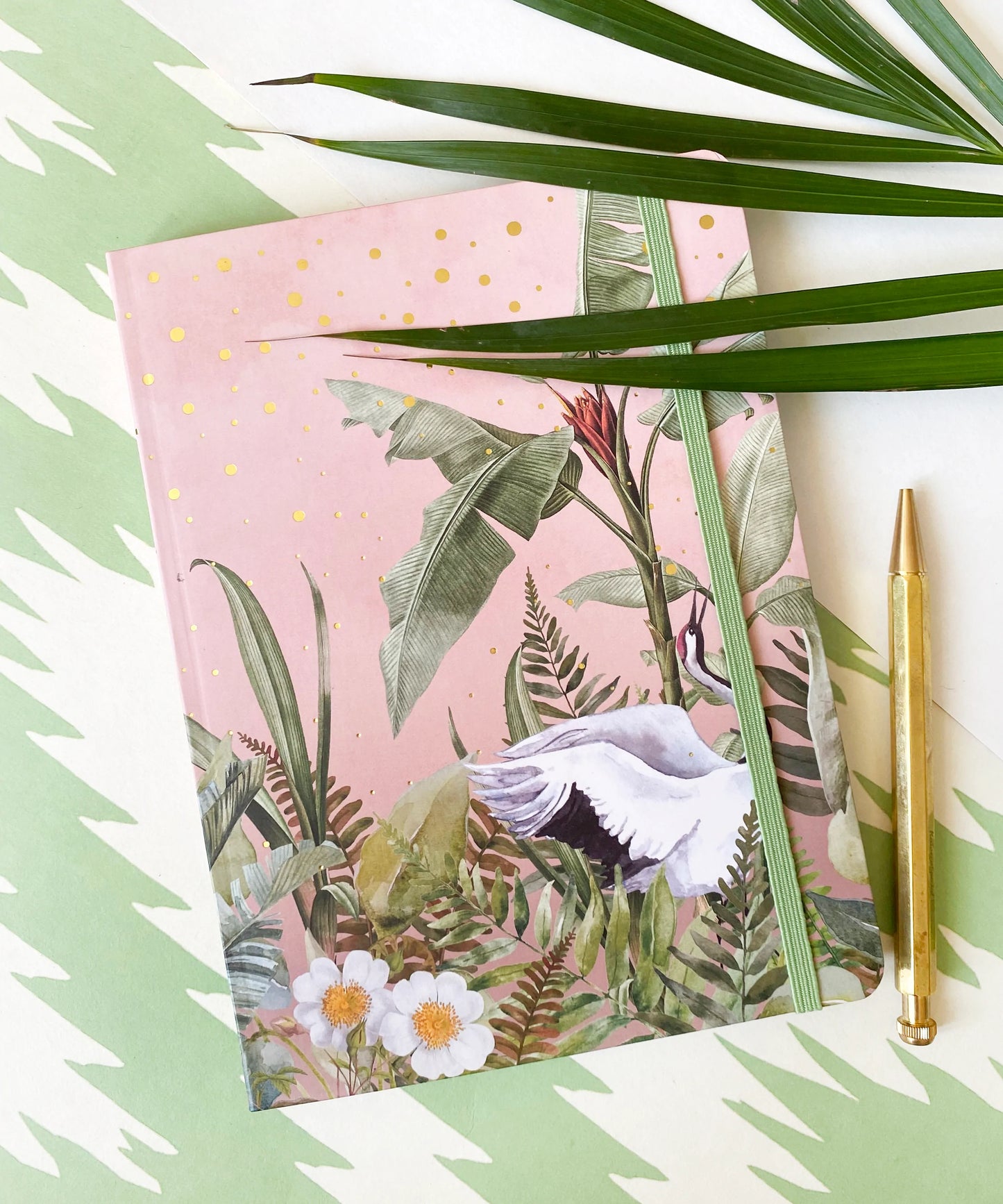 Caderno Notebook Bullet Journal Dancing Crane