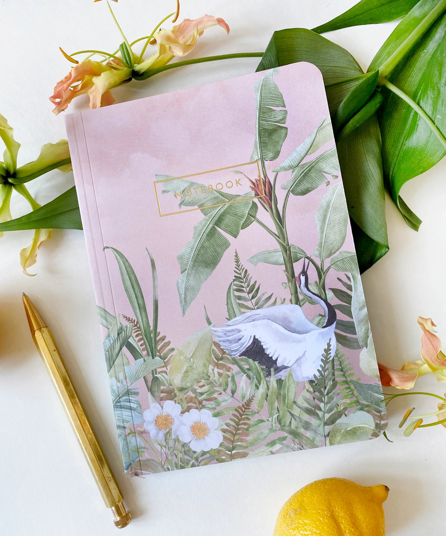 Caderno Notebook Bullet Journal Dancing Crane