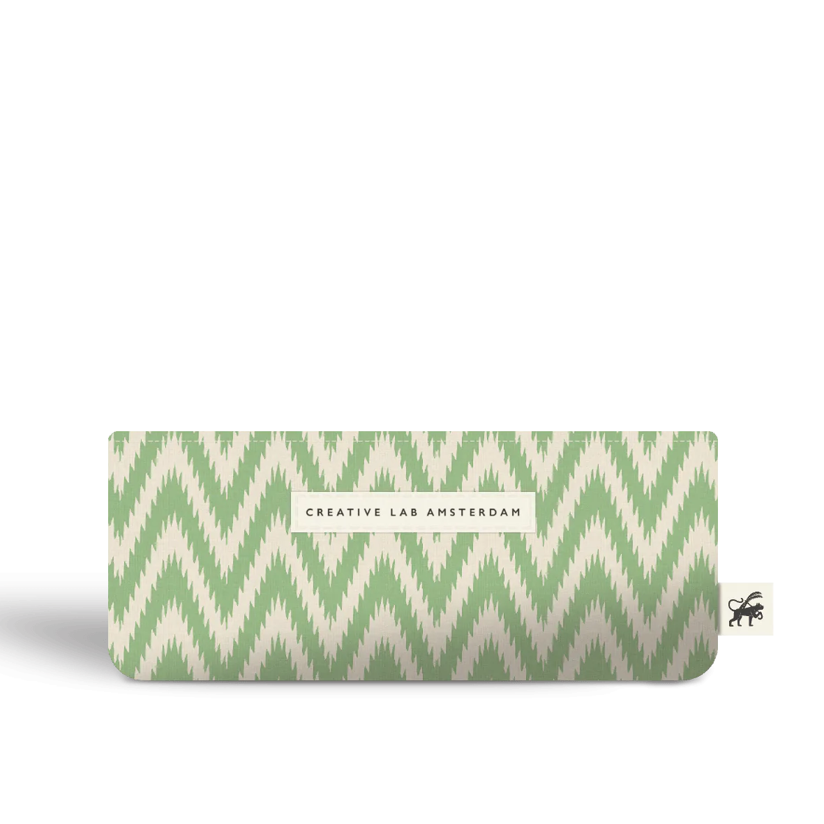 Bolsa ou Estojo - Pouche Triangle Ikat Green