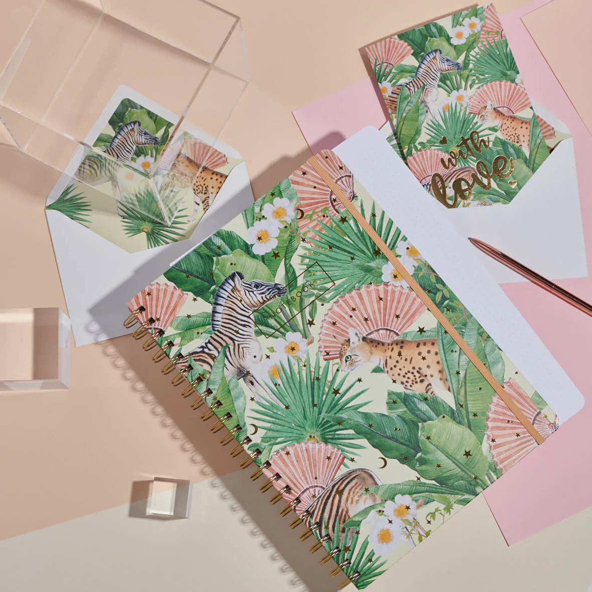 Caderno Notebook A4 Argolas Flower Garden