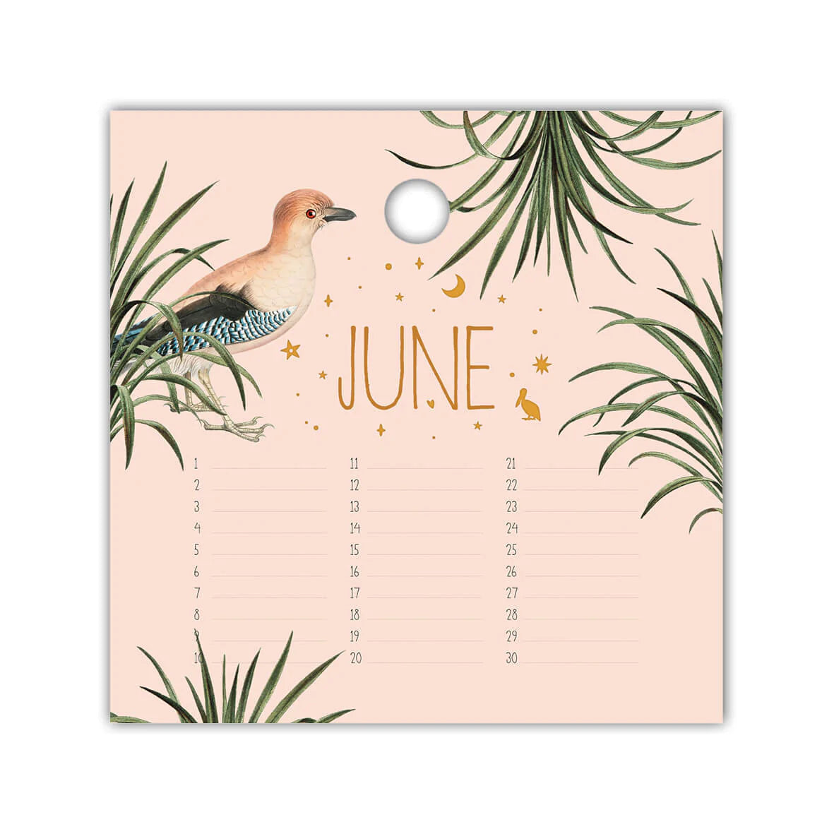 Birthday Callendar Gold- Calendário de Aniversários Gold
