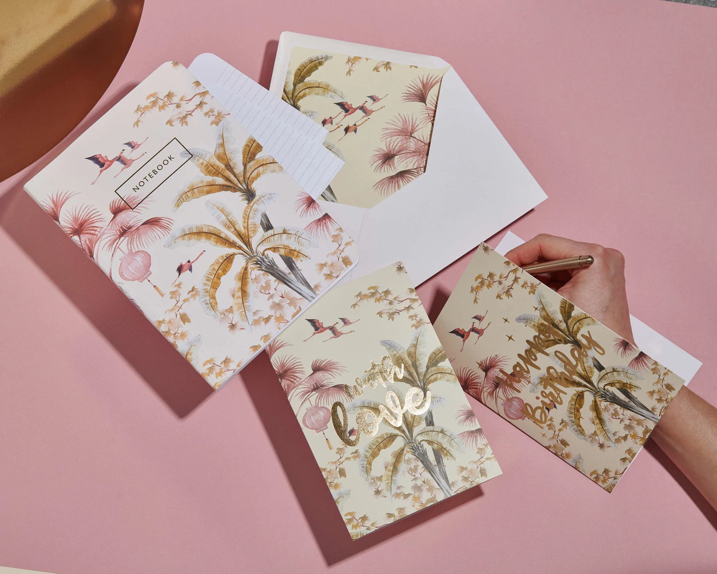 Caderno Notebook Oriental Flamingo