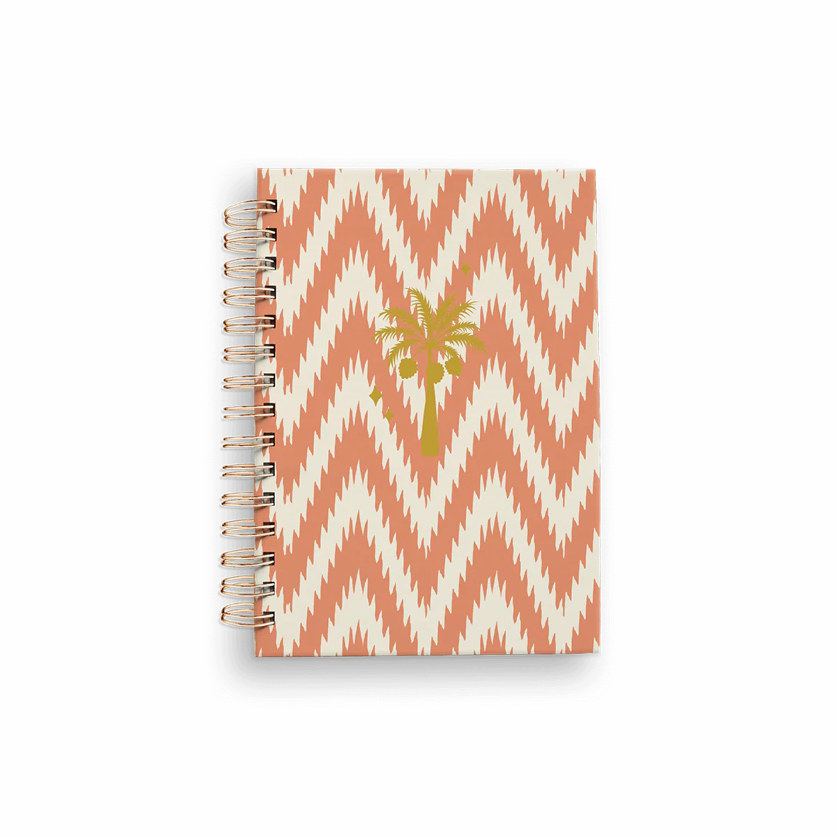 Caderno Notebook A6 Argolas Ikat Orange