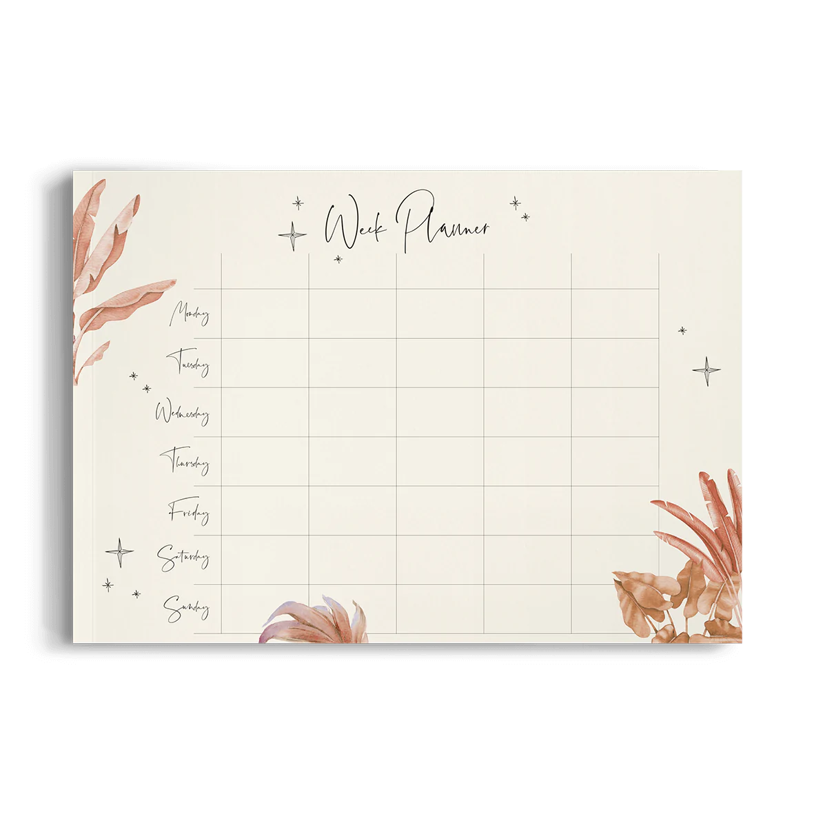 Weekplanner - Agenda Semanal de Secretária Terra Leaves