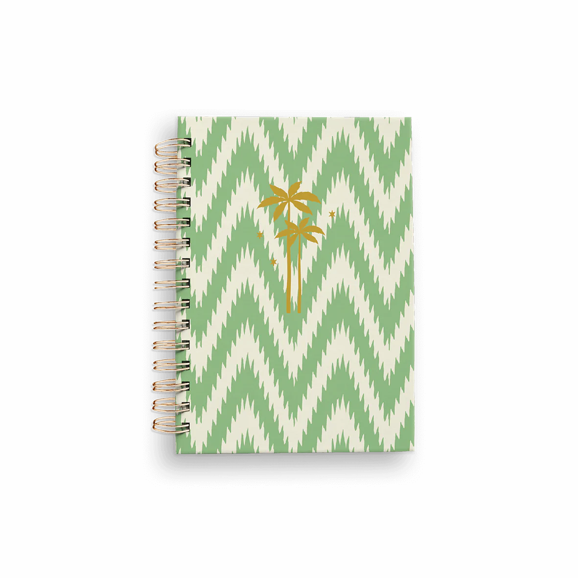 Caderno Notebook A6 Argolas Ikat Green