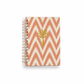 Caderno Notebook A6 Argolas Ikat Orange